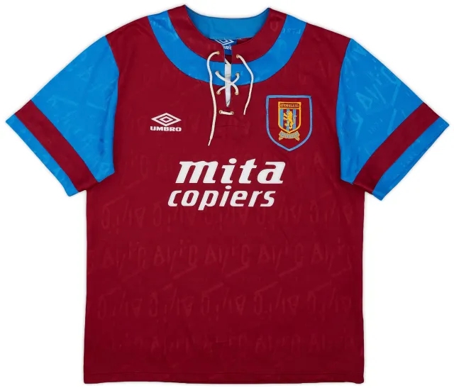 1992-93 Aston Villa Home Shirt - 9/10 - (M)