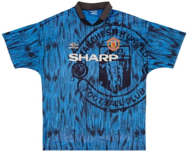 1992-93 Manchester United Away Shirt - 5/10 - (XL)