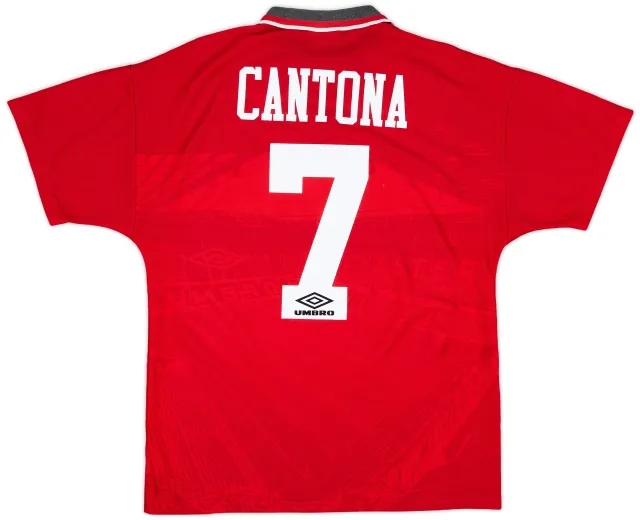 1994-96 Manchester United Home Shirt Cantona #7 - 7/10 - (M)