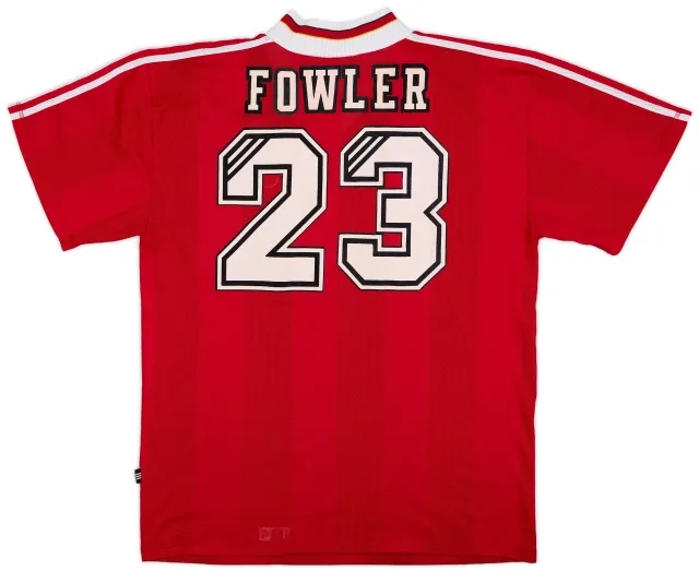 1995-96 Liverpool Home Shirt Fowler #23 - 7/10 - (XXL)