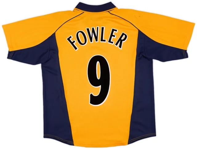 2000-02 Liverpool Away Shirt Fowler #9 - 7/10 - (L)