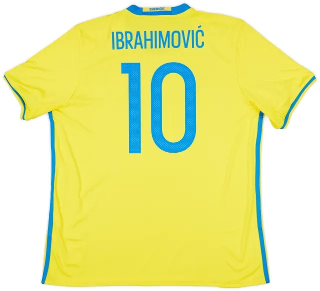 2016-17 Sweden Home Shirt Ibrahimovic #10 (XL)