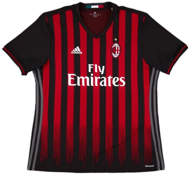 2016-17 AC Milan Home Shirt - 10/10 - (XL)