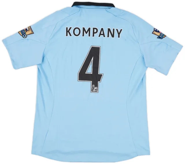 2012-13 Manchester City Home Shirt Kompany #4 (L)