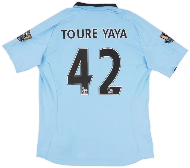 2012-13 Manchester City Home Shirt Toure Yaya #42 (L)