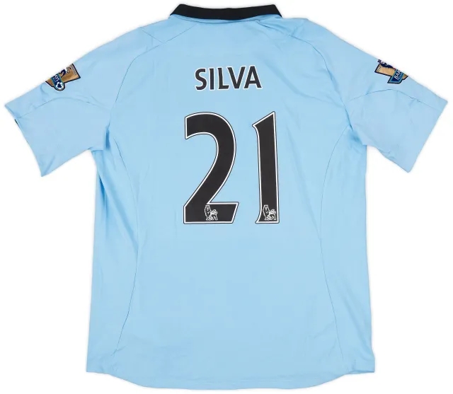 2012-13 Manchester City Home Shirt Silva #21 (XL)