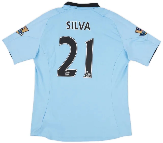 2012-13 Manchester City Home Shirt Silva #21 (L)