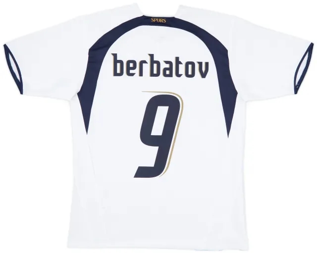 2006-07 Tottenham Home Shirt Berbatov #9 - 8/10 - (M)