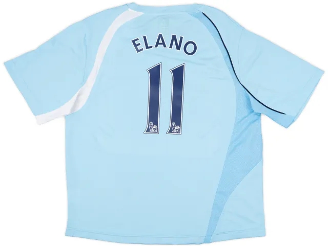 2008-09 Manchester City Home Shirt Elano #11 - 8/10 - (XL)