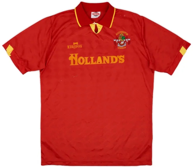 1991-92 Accrington Stanley Home Shirt - 8/10 - (L)