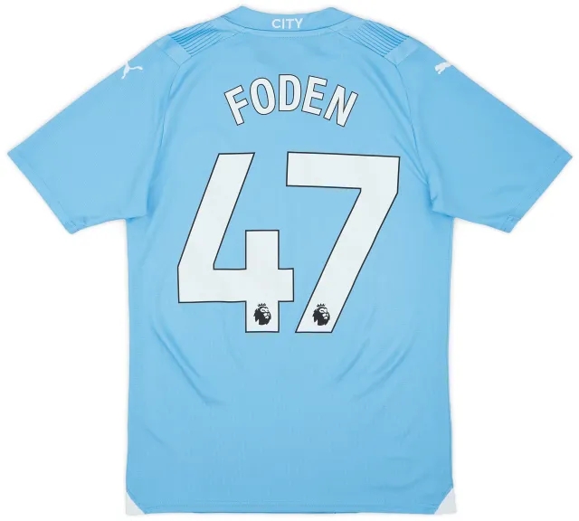 2023-24 Manchester City Home Shirt Foden #47 - 9/10 - (S)
