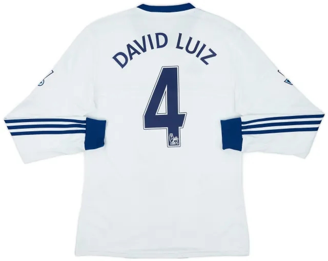 2013-14 Chelsea Away L/S Shirt David Luiz #4 - 6/10 - (S)