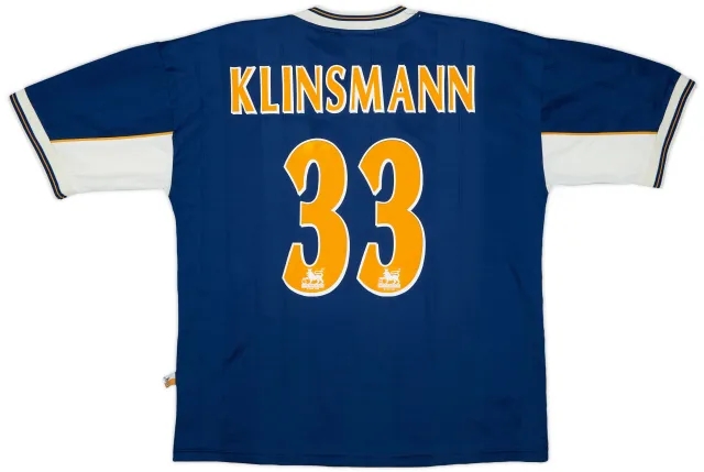 1997-98 Tottenham Away Shirt Klinsmann #33 - 8/10 - (L)