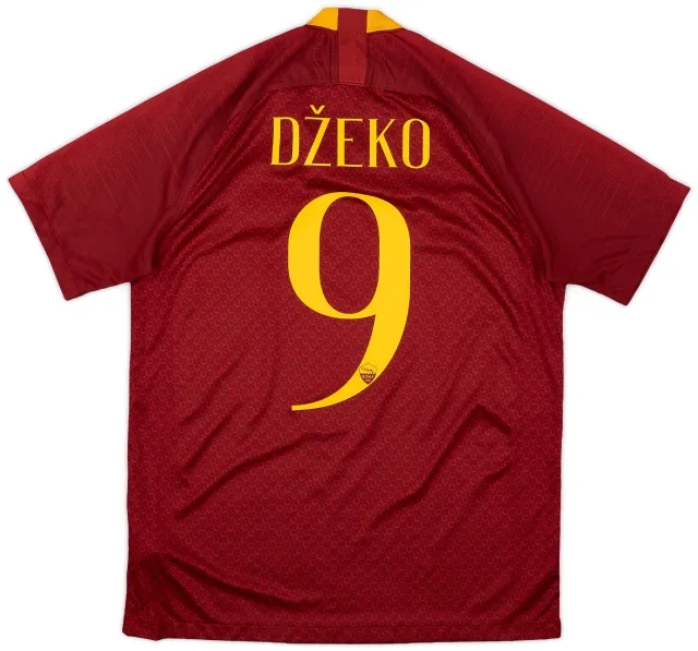 2018-19 Roma Home Shirt Dzeko #9 - 8/10 - (M)