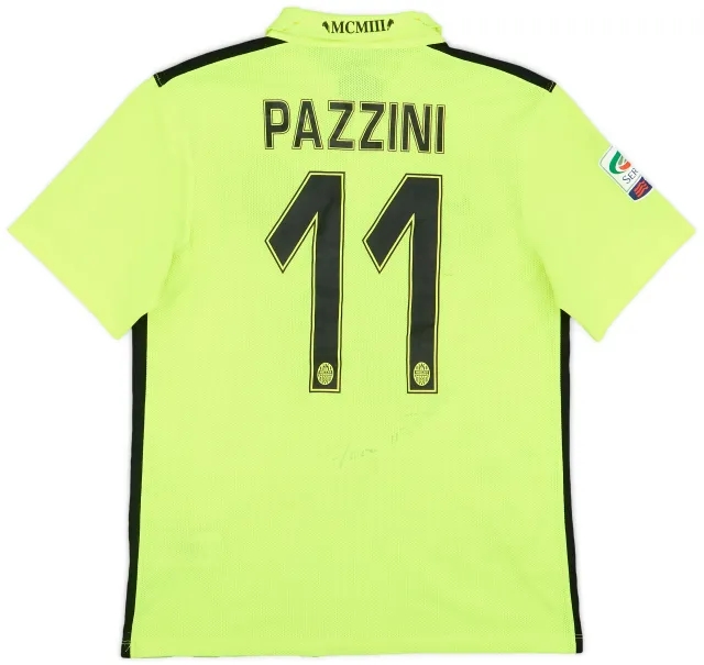 2015-16 Hellas Verona Signed Third Shirt Pazzini #11 - 5/10 - (M)