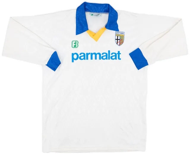 1990-92 Parma Scuola Calcio Home L/S Shirt #4 - 8/10 - (M)