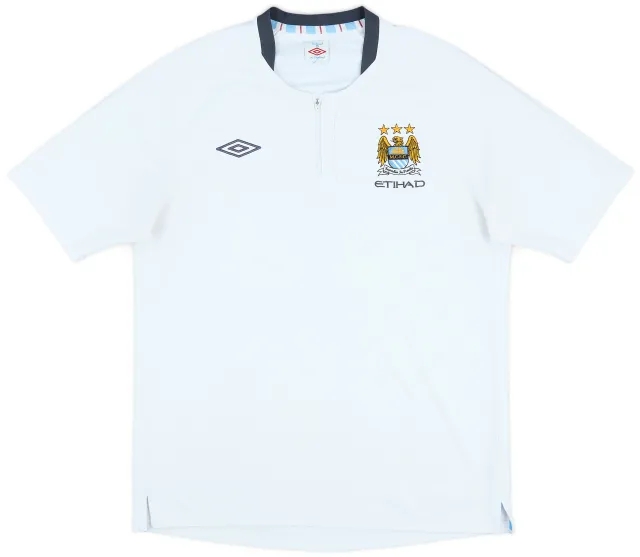 2010-11 Manchester City Umbro 1/4 Zip Training Shirt - 9/10 - (XL)