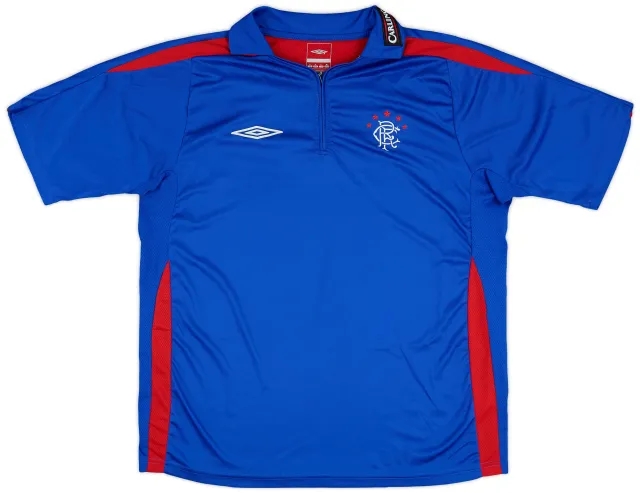 2006-07 Rangers Umbro 1/4 Zip Training Shirt - 10/10 - (L)