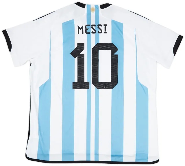 2022-23 Argentina Home 'vs France' Shirt Messi #10 (3XL)