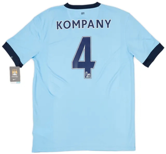 2014-15 Manchester City Home Shirt Kompany #4 (L)