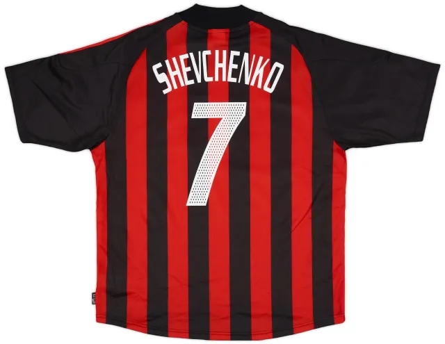 2002-03 AC Milan Home Shirt Shevchenko #7 (XL)