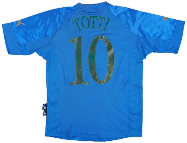 2004-06 Italy Home Shirt Totti #10 - 4/10 - (M)
