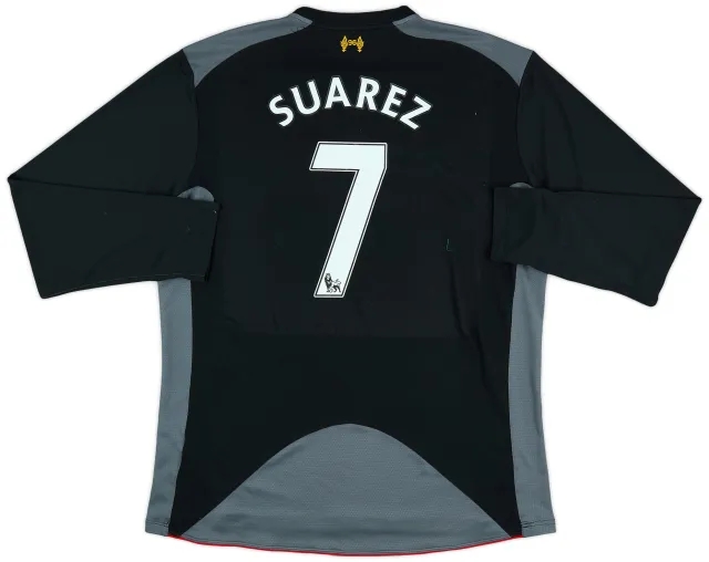 2012-13 Liverpool Away L/S Shirt Suarez #7 - 6/10 - (XL)