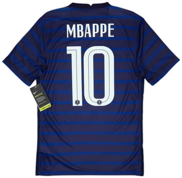 2020-21 France Home Shirt Mbappe #10 (S)