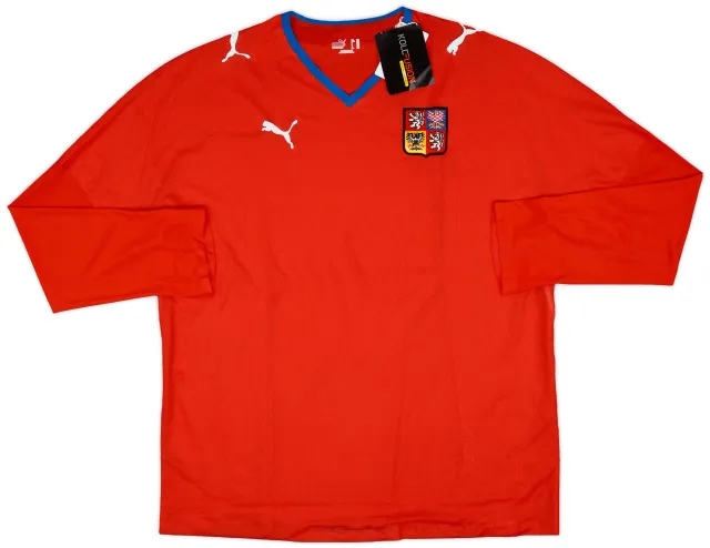 2008-09 Czech Republic Player Issue Home L/S Shirt (3XL)