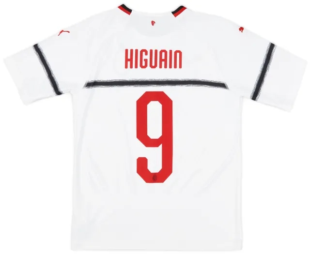 2018-19 AC Milan Away Shirt Higuain #9 - 6/10 - (S)