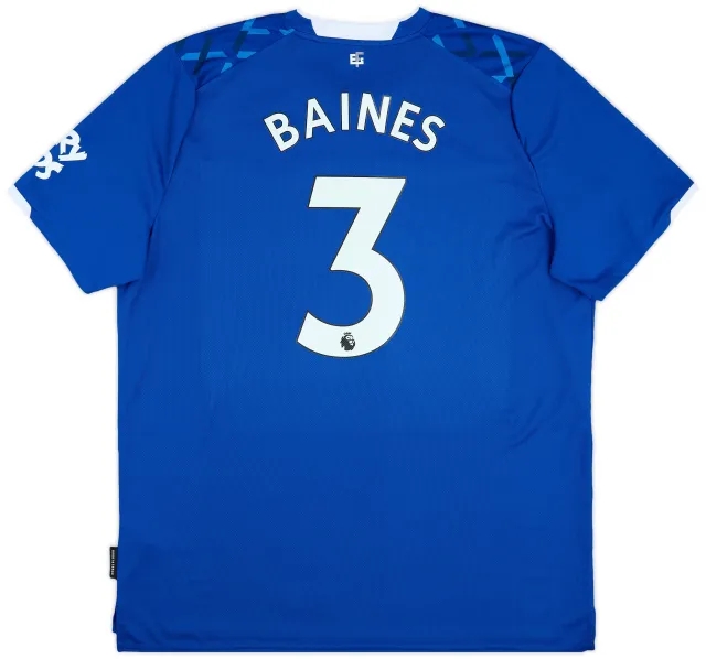 2019-20 Everton Home Shirt Baines #3 - 9/10 - (XXL)
