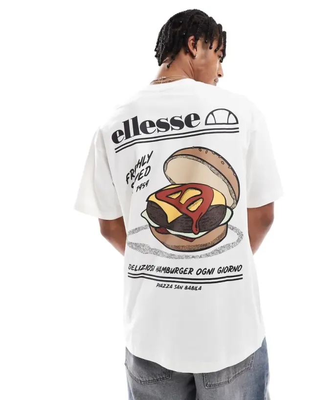 Ellesse Byronso T-Shirt In Off White