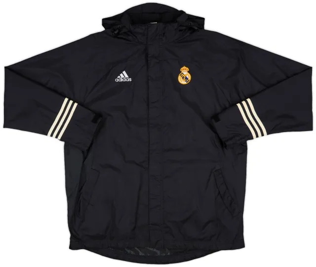 2002-03 Real Madrid adidas Hooded Rain Jacket - 7/10 - (XXL)
