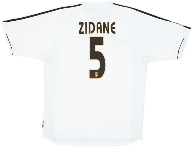 2003-04 Real Madrid Home Shirt Zidane #5 - 7/10 - (M)