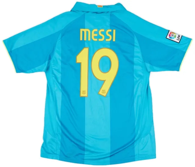 2007-09 Barcelona Away Shirt Messi #19 - 6/10 - (L)