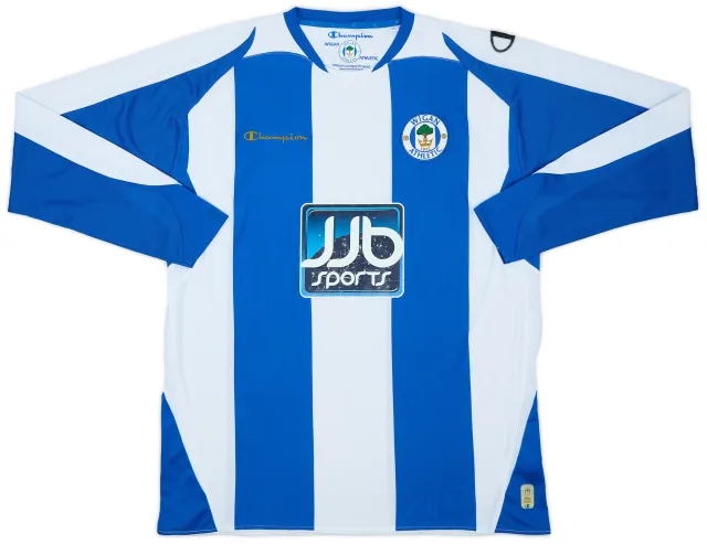 2008-09 Wigan Home L/S Shirt - 5/10 - (XXL)