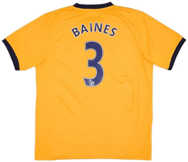 2011-12 Everton Away Shirt Baines #3 - 9/10 - (L)