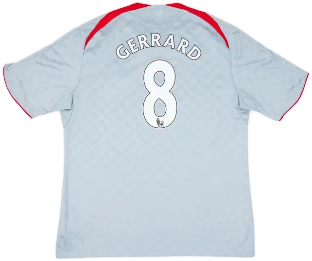 2008-09 Liverpool Away Shirt Gerrard #8 - 6/10 - (XXL)