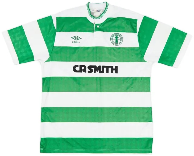 1987-89 Celtic Centenary Home Shirt - 8/10 - (M)