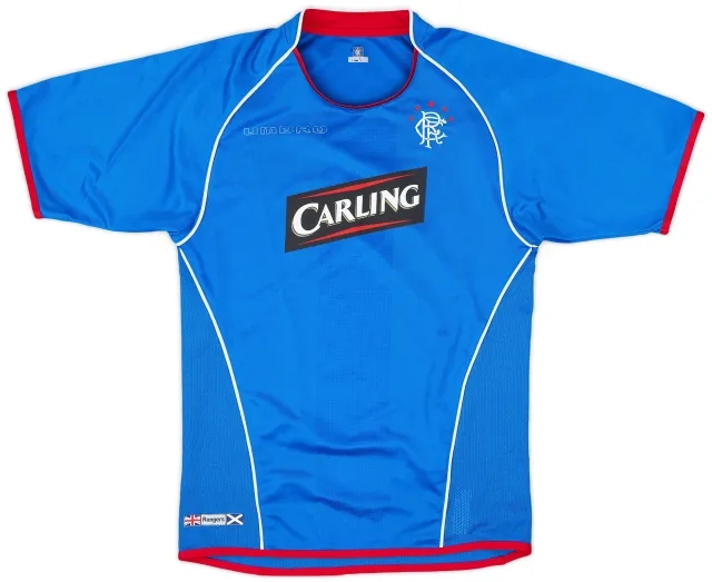 2005-06 Rangers Home Shirt - 4/10 - (M.Boys)