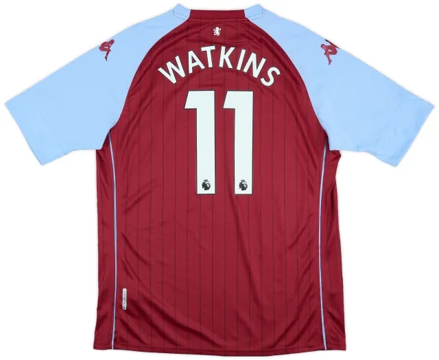 2020-21 Aston Villa Home Shirt Watkins #11 - 9/10 - (XL)