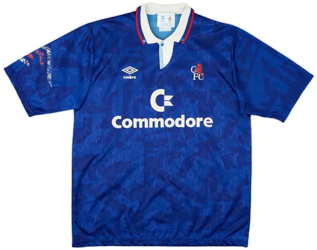 1991-93 Chelsea Home Shirt - 8/10 - (L)