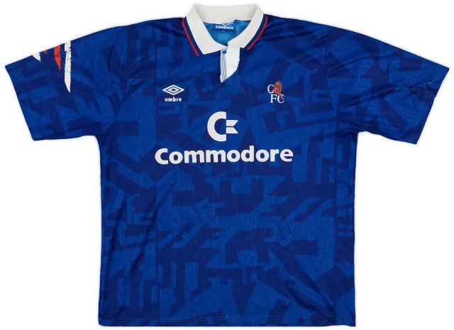1991-93 Chelsea Home Shirt - 7/10 - (XL)