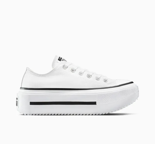 Converse Chuck Taylor All Star Lift Double Stack Platform - White, Black