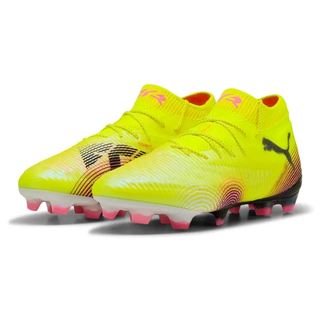 PUMA Future 8 Ultimate FG Football Boots, Yellow Alert/Black/Sun Struck