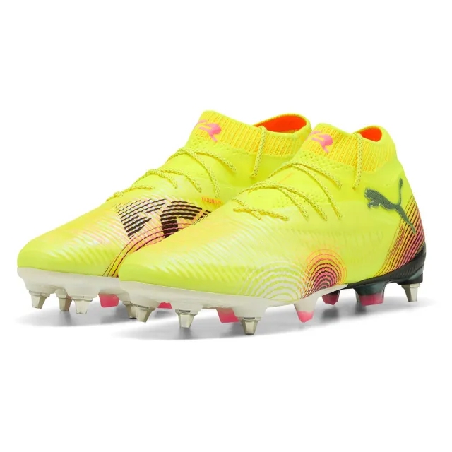 PUMA Future 8 Ultimate MxSG Football Boots, Yellow Alert/Black/Sun Struck