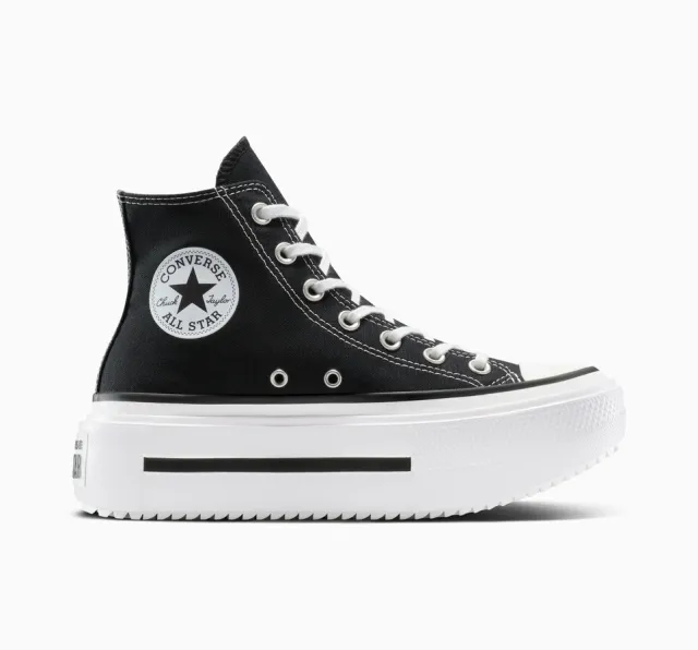 Converse Chuck Taylor All Star Lift Double Stack - Black, White