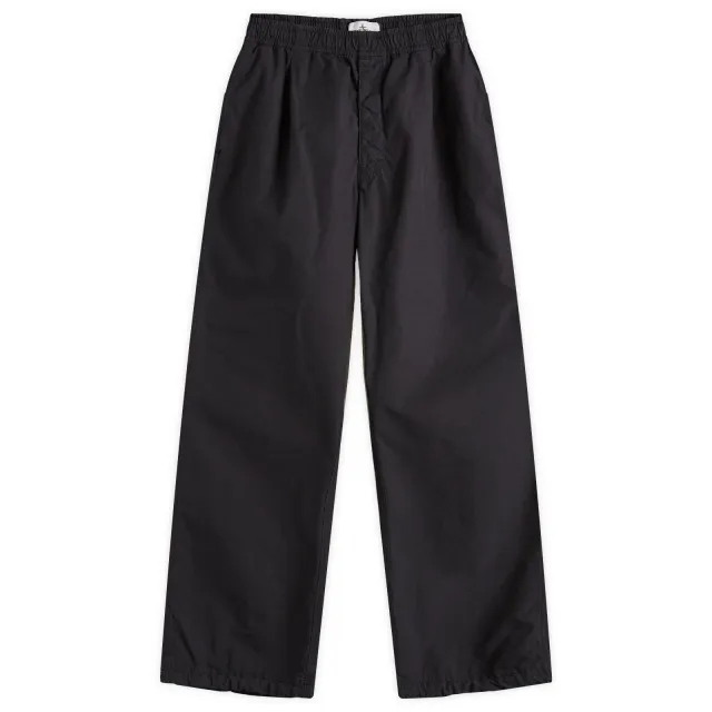 Stone Island Men's Marina Organic Cotton Tela Pleated Trousers Navy Blue