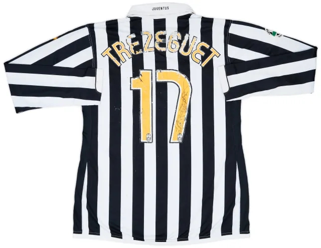 2006-07 Juventus Match Issue Signed Home L/S Shirt Trezeguet #17