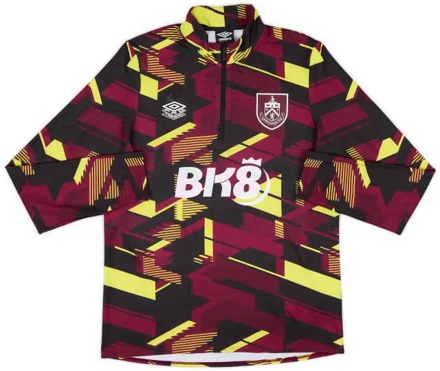 2023-24 Burnley Player Issue 1/4 Zip Pre-Match Top - 5/10 - (L)